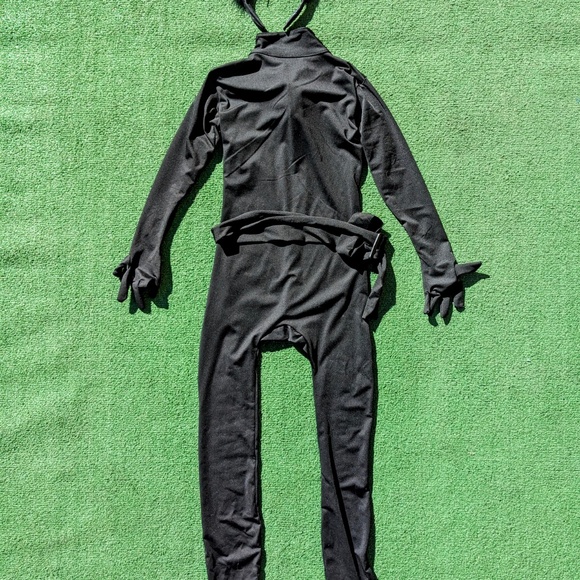 Black Cat Body Jumpsuit+Sparkling Ears Headress Cosplay/Costume Girls Sz 5/6 EUC - Picture 6 of 6